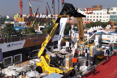 印度新德里工程机械展-印度宝马展展会现场图片
