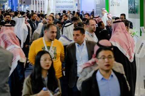 沙特利雅得工程机械展览会一期展会现场图片