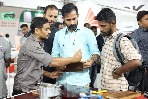 印度家具配件及木工机械展展会现场图片