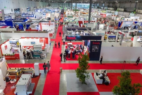 意大利米兰木工机械展览会展会现场图片