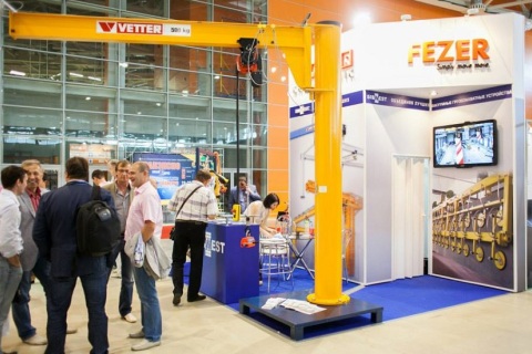 俄罗斯莫斯科高空作业及起重机械设备展览会展会现场图片