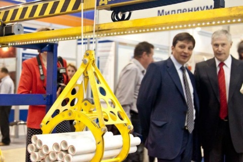 俄罗斯莫斯科高空作业及起重机械设备展览会展会现场图片