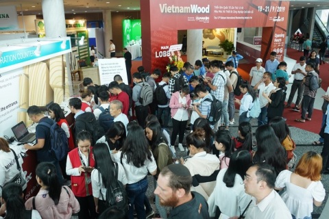 越南胡志明木工机械及家具配件展展会现场图片