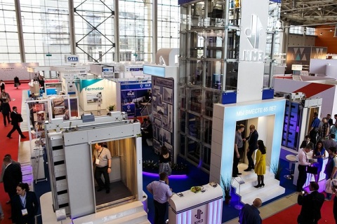 俄罗斯莫斯科电梯展览会展会现场图片
