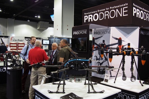 美国无人机及无人系统展览会展会现场图片