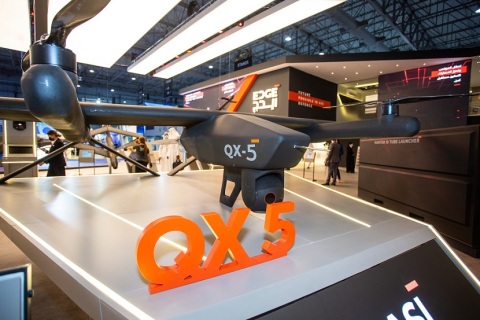 中东迪拜无人机展览会展会现场图片