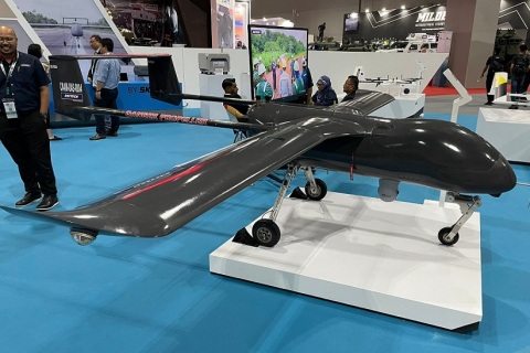 中东迪拜无人机展览会展会现场图片