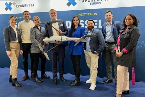 德国杜塞尔多夫欧洲无人机系统展展会现场图片