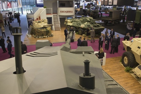 法国巴黎国防军警防务展览会展会现场图片