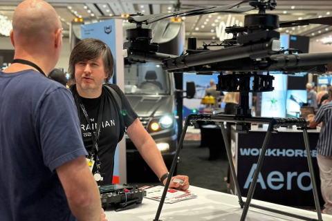 美国拉斯维加斯无人机、无人系统展展会现场图片