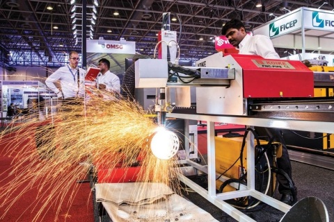 中东沙迦钢铁及金属加工展览会展会现场图片