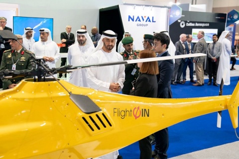 中东阿联酋阿布扎比无人机展览会展会现场图片