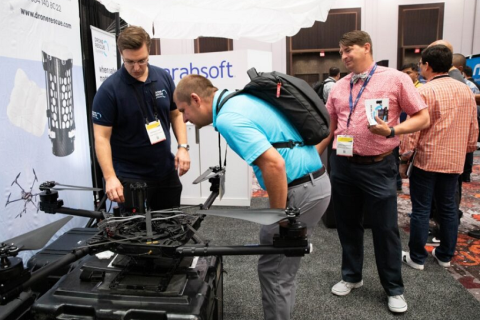 美国拉斯维加斯无人机、无人系统展展会现场图片