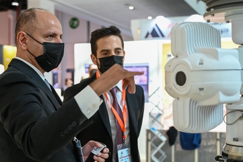 中东阿联酋阿布扎比无人机展览会展会现场图片