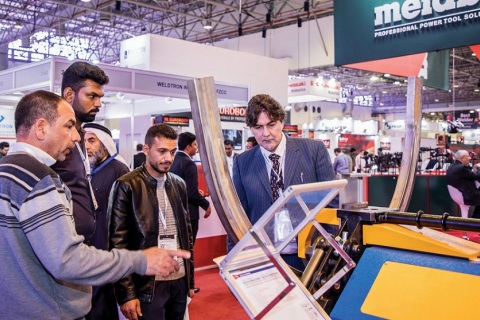 中东沙迦钢铁及金属加工展览会展会现场图片