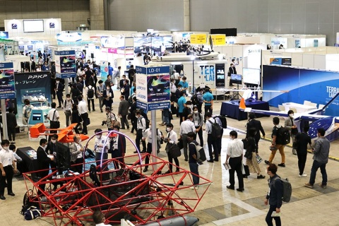 日本东京无人机展览会展会现场图片