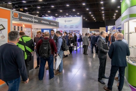 俄罗斯电子元器件展览会展会现场图片