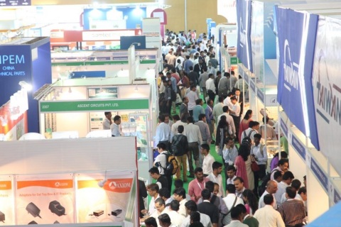 印度电子生产设备展览会展会现场图片