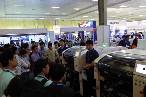 越南河内电子生产设备展览会展会现场图片