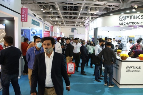 印度新德里LED照明展览会展会现场图片