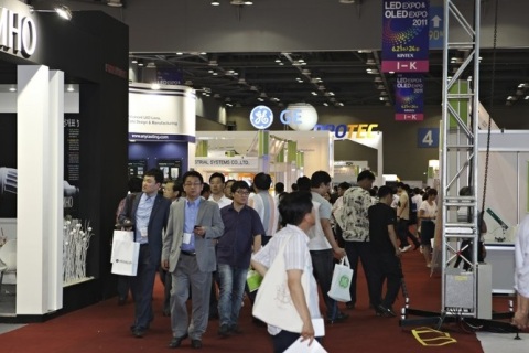 韩国首尔LED、OLED照明展览会展会现场图片
