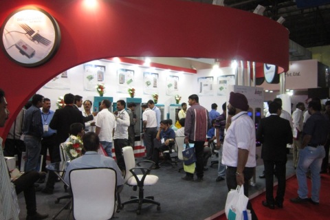 印度孟买专业灯光音响、系统集成及广播电视展览会展会现场图片