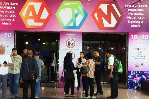 印尼雅加达乐器灯光及音响展览会展会现场图片