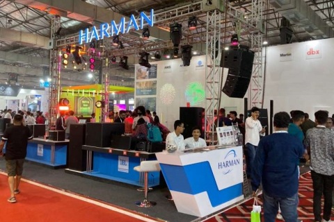 印度孟买专业灯光音响、系统集成及广播电视展览会展会现场图片