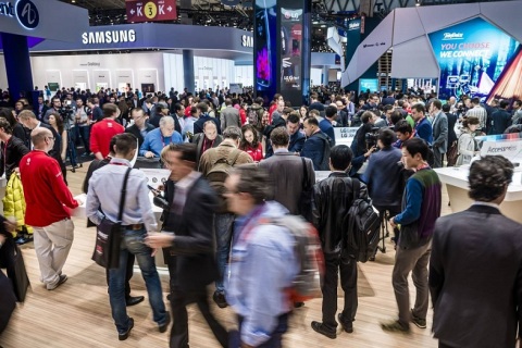 西班牙巴塞罗那世界移动通信大会展会现场图片