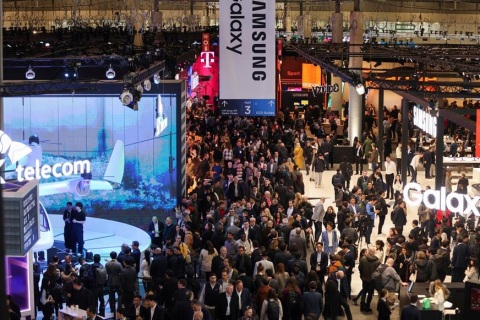西班牙巴塞罗那世界移动通信大会展会现场图片