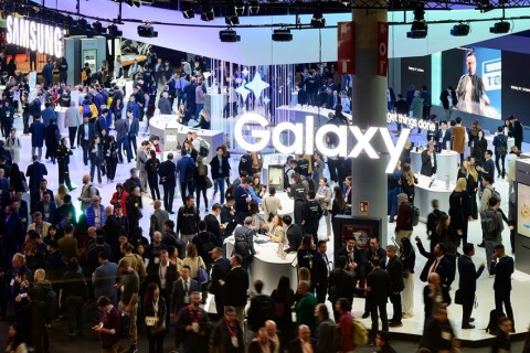 西班牙巴塞罗那世界移动通信大会展会现场图片