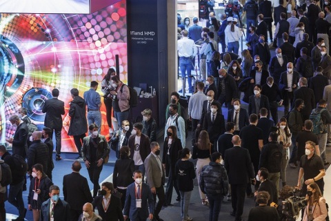 西班牙巴塞罗那世界移动通信大会展会现场图片