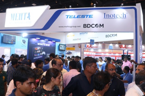 印度孟买有线电视及卫星通讯展览会展会现场图片