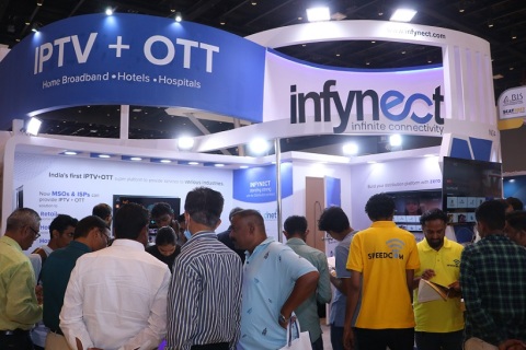 印度孟买有线电视及卫星通讯展览会展会现场图片