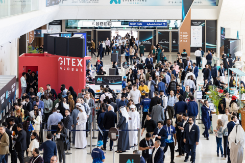 中东迪拜AI技术人工智能展展会现场图片