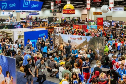 美国游戏及桌游展览会GenCon展会现场图片