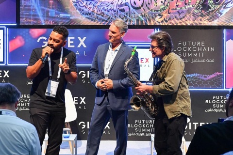 中东迪拜区块链展览会展会现场图片