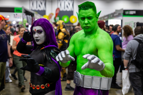 澳洲澳大利亚布里斯班奥兹动漫展览会展会现场图片