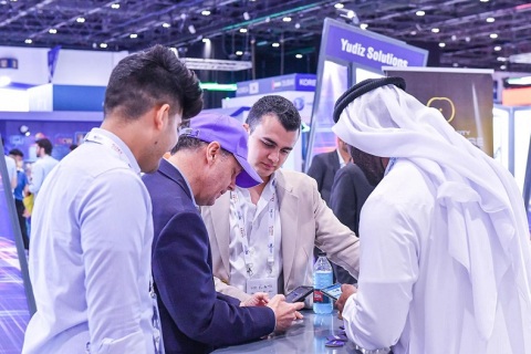 中东迪拜区块链展览会展会现场图片