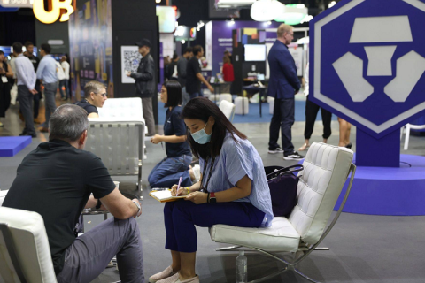 美国拉斯维加斯比特币大会暨峰会展会现场图片