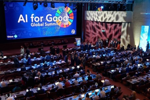 瑞士日内瓦全球人工智能向善大会展会现场图片