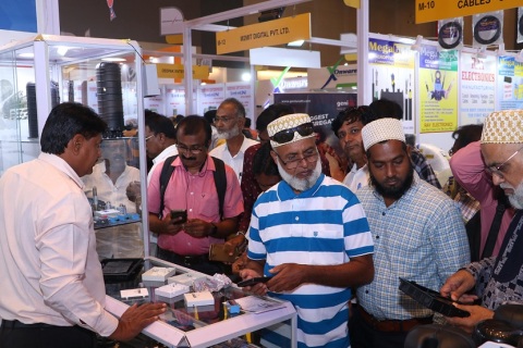 印度孟买广播音响展览会展会现场图片