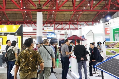 印尼雅加达太阳能光伏展览会展会现场图片