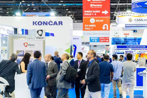 中东迪拜太阳能光伏展览会展会现场图片