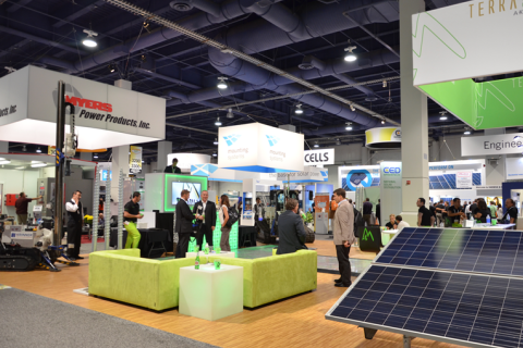 美国太阳能光伏展览会SPI展会现场图片