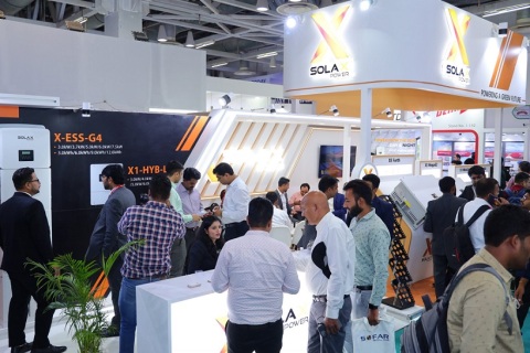 印度新德里可再生能源、风能、太阳能展览会展会现场图片