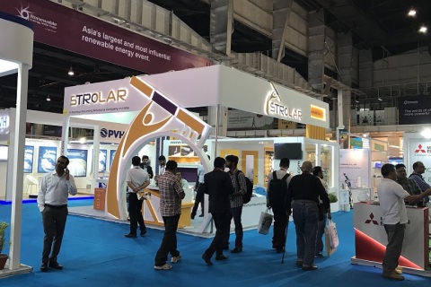 印度新德里可再生能源、风能、太阳能展览会展会现场图片