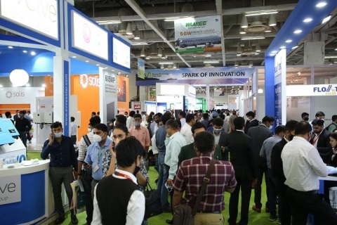 印度新德里可再生能源、风能、太阳能展览会展会现场图片