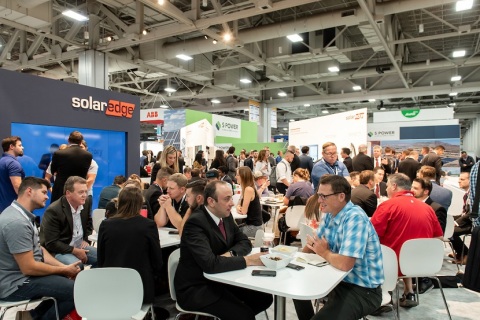 美国电池储能展展会现场图片