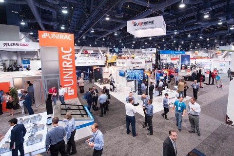 美国电池储能展展会现场图片